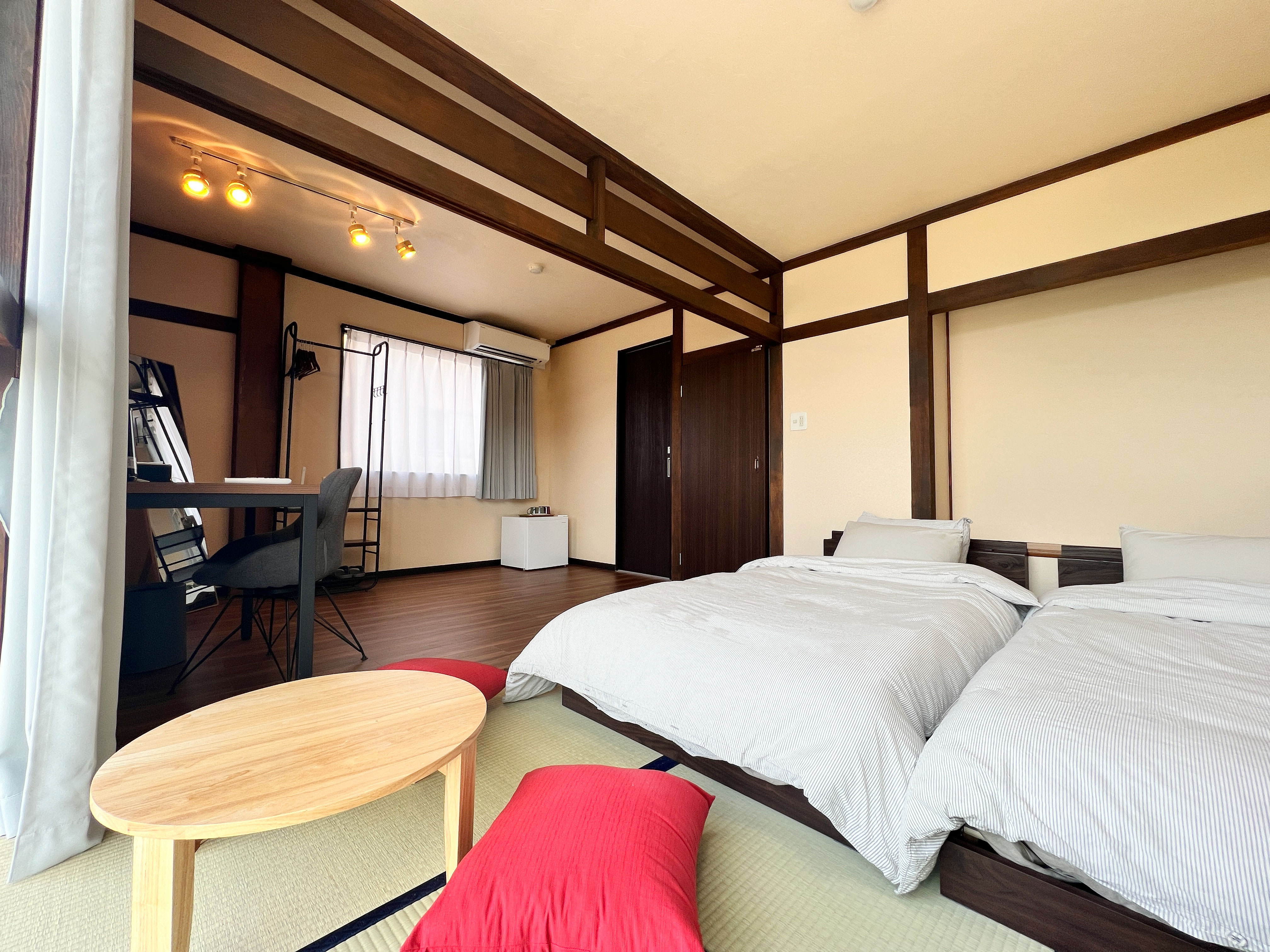 A guest room at the group’s urban property